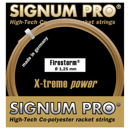 Tenisové Struny Signum Pro Firestorm 12,2m gold metallic